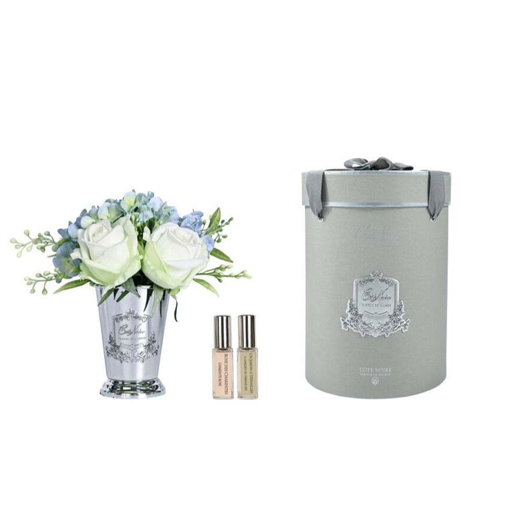Букет ароматический Cote Noire Summer Posy in Blue Silver Vase