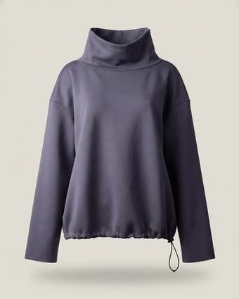 Костюм из мягкого трикотажа джерси в сером