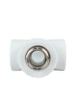 Тройник комбинированный PPR наружная резьба 25х 1/2,  белый, РТП (80/20)