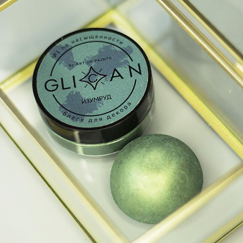 Блеск пищевой плотный "Изумруд", 10 гр.