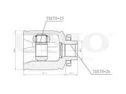 ШРУС внутренний правый UNIO CVJ-30182