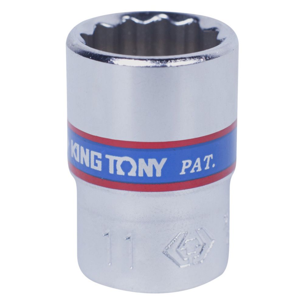 KING TONY (233011M) Головка торцевая стандартная двенадцатигранная 1/4", 11 мм