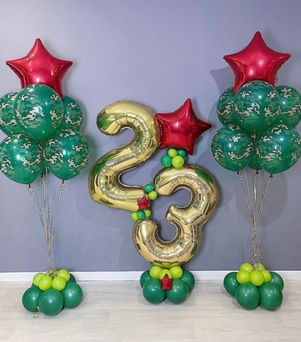 Набор шаров на 23 февраля №3
