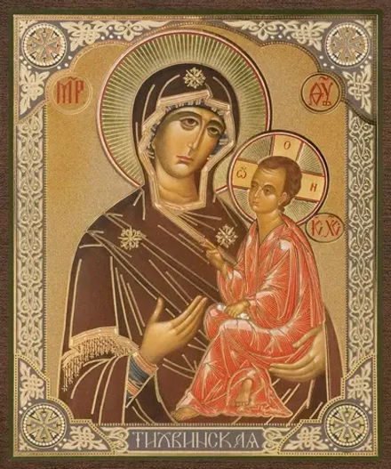 Икона БМ "Тихвинская" 10х12 на МДФ-6