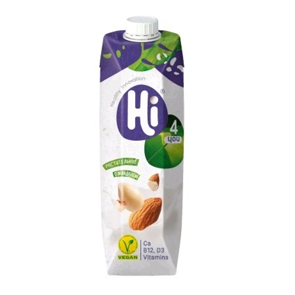 Напиток соевый Hi Миндаль 1,8% 1л