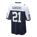 Футболка Dallas Cowboys #21 Deion Sanders Player Nike Alternate Game Jersey Black