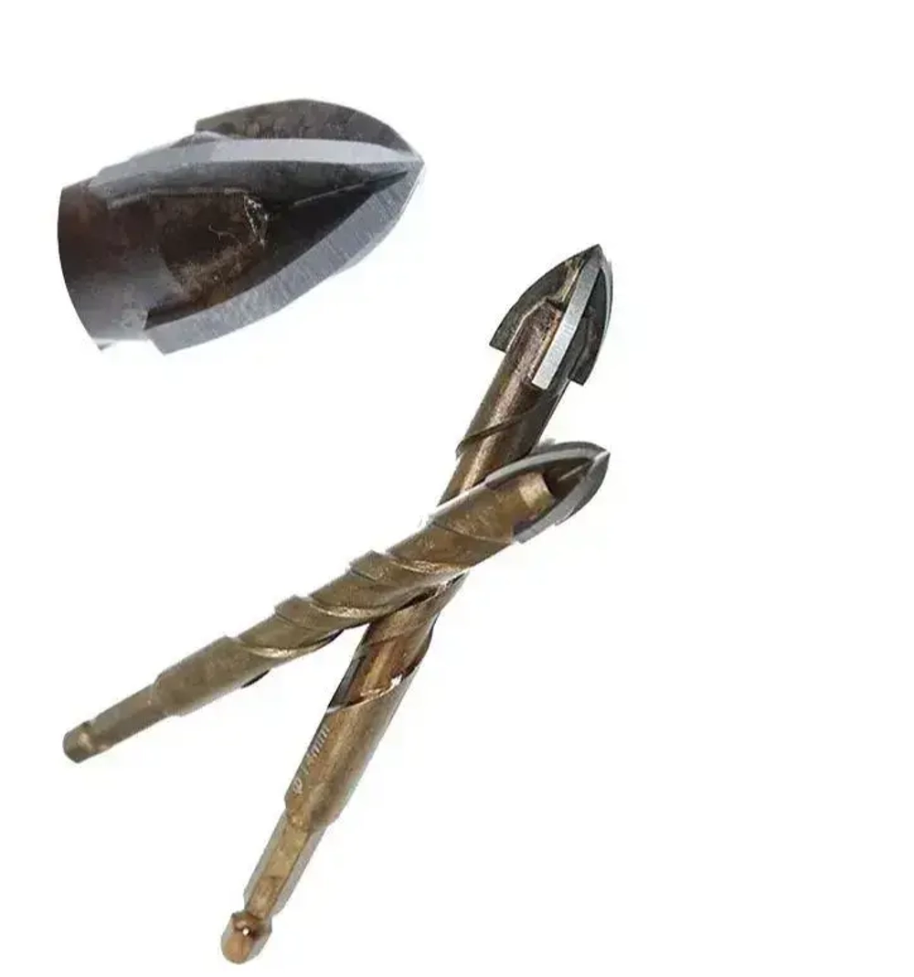 Сверло копьевидное по керамике и стеклу диаметр 6мм (2шт)