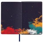 Ежедневник недатированный А5 (138х213 мм), BRAUBERG VISTA, под кожу, гибкий, 136 л., "Sky boat", 112042