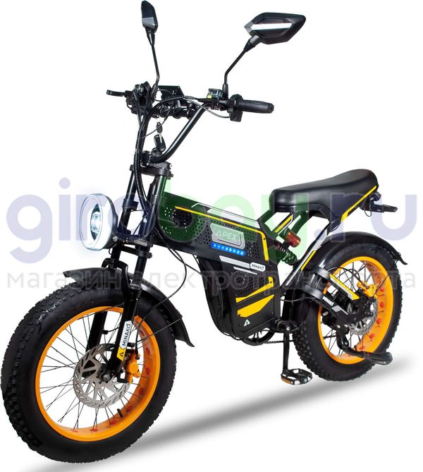 Электровелосипед Minako APEX (48V/20Ah) - Желтый фото №1