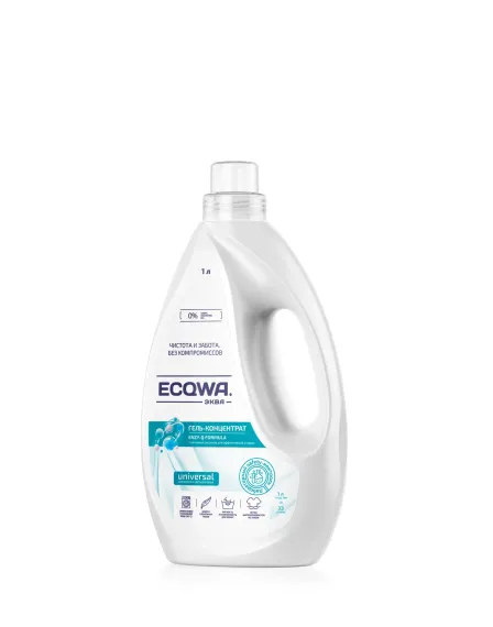 ЭКВА Гель-концентрат ECQWA для стирки 1л