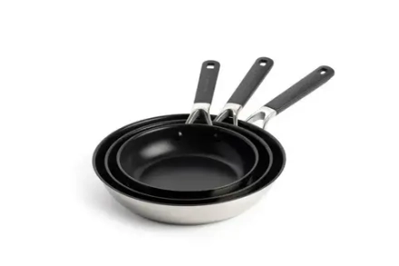 KitchenAid Набор из 3-х сковород Classic 20см, 24см, 28см, сталь