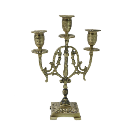 Bello De Bronze Канделябр Лира 3-х рожковый, антик