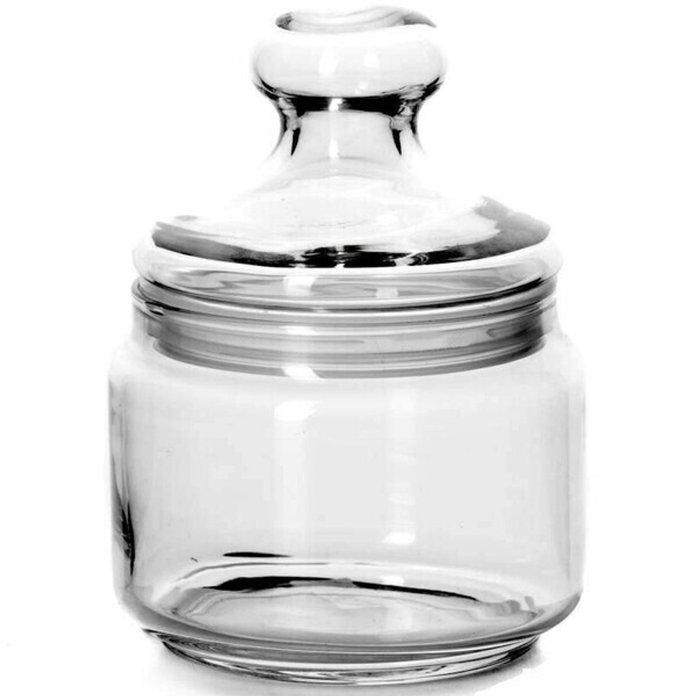 Банка для продуктов стеклянная 500мл «Клуб» D6810