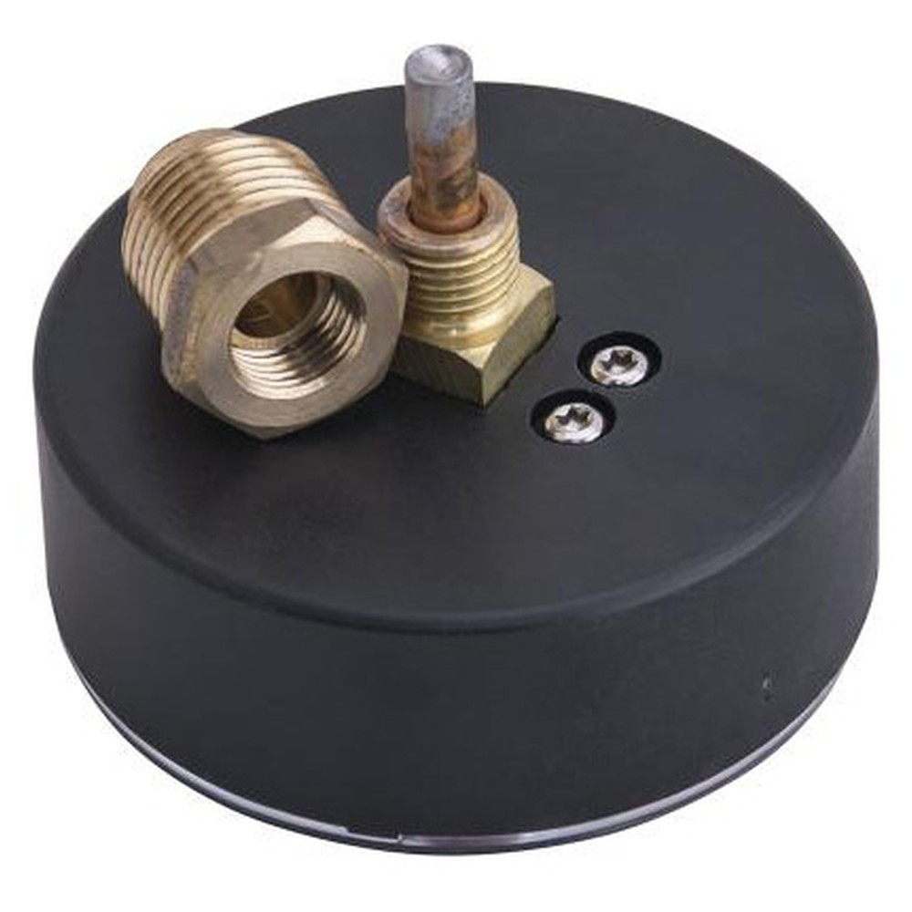 Термоманометр Gappo аксиальный в комплекте с автоматическим запорным клапаном 1/2" x 6 бар