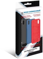 Силиконовый чехол с микрофиброй для Realme 8/8 Pro DF rmOriginal-12 (black)