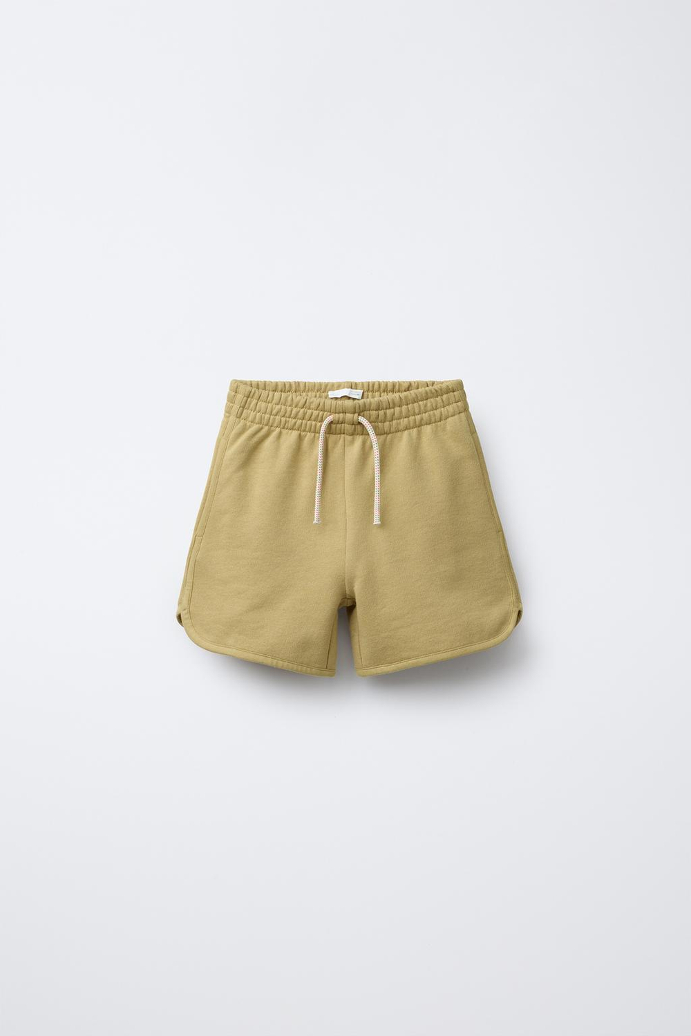 ZARA ШОРТЫ-БЕРМУДЫ ИЗ МЯГКОЙ ТКАНИ С ОКАНТОВКОЙ, СВЕТЛО-ЗЕЛЕНЫЙ