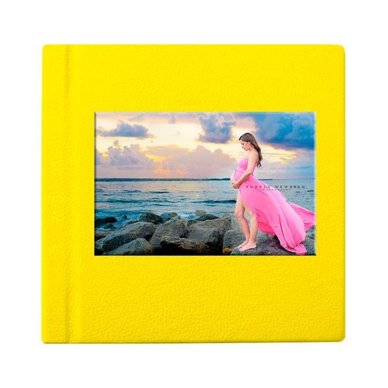 20х20 фотокнига с фото-вставкой (все цвета эко-кожи внутри)