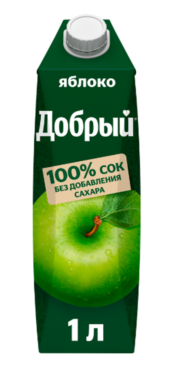 Сок яблочный 1 л.
