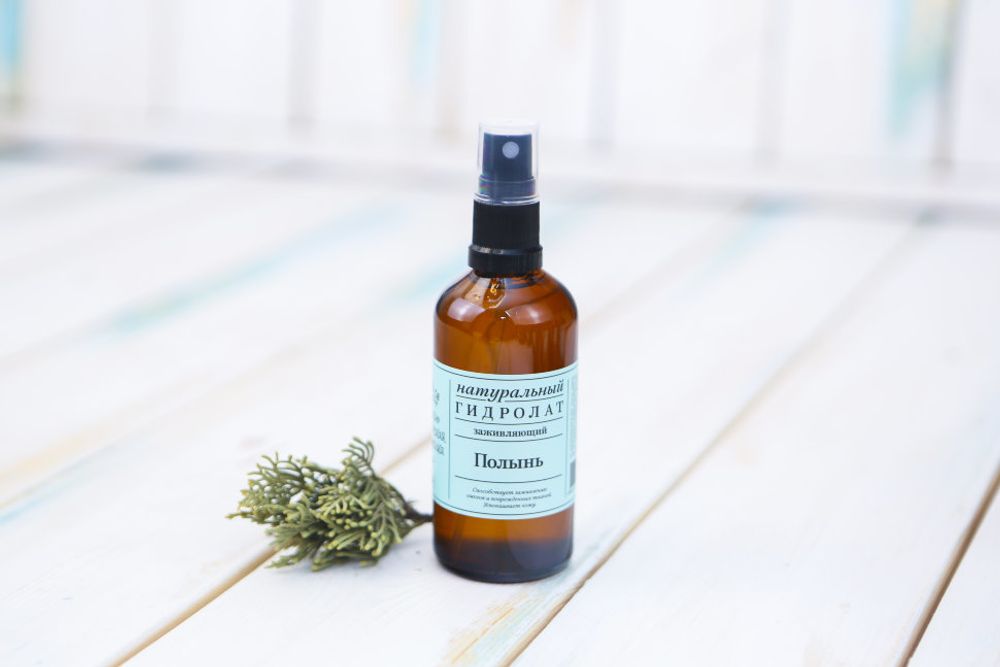 ГИДРОЛАТ "ПОЛЫНЬ" — МОЩНЫЙ АНТИОКСИДАНТ, СПОСОБСТВУЕТ ВЫРАБОТКЕ КОЛЛАГЕНА,100 мл (Краснополянская косметика)