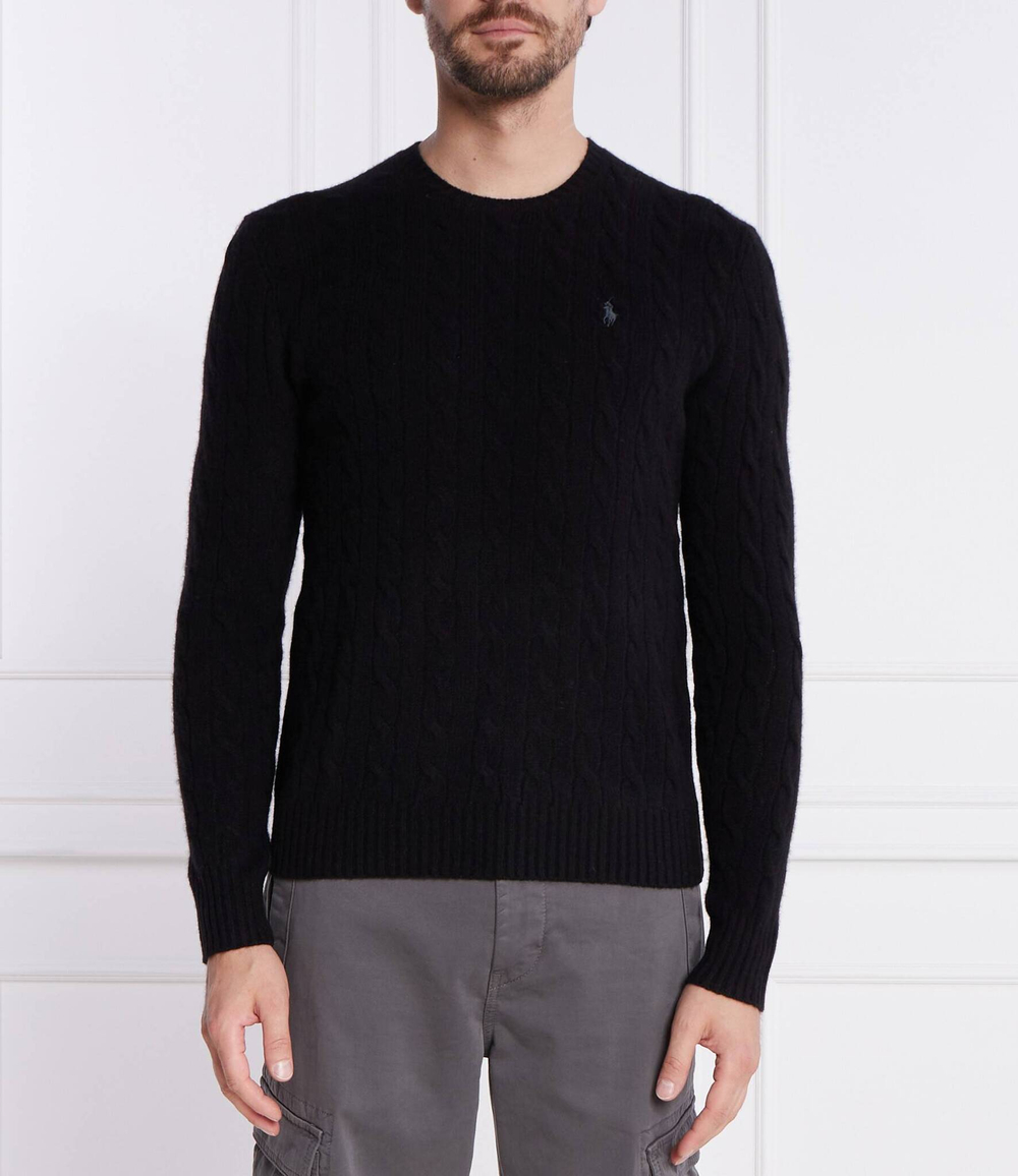 Хлопковый свитер POLO RALPH LAUREN - черный(710876762)