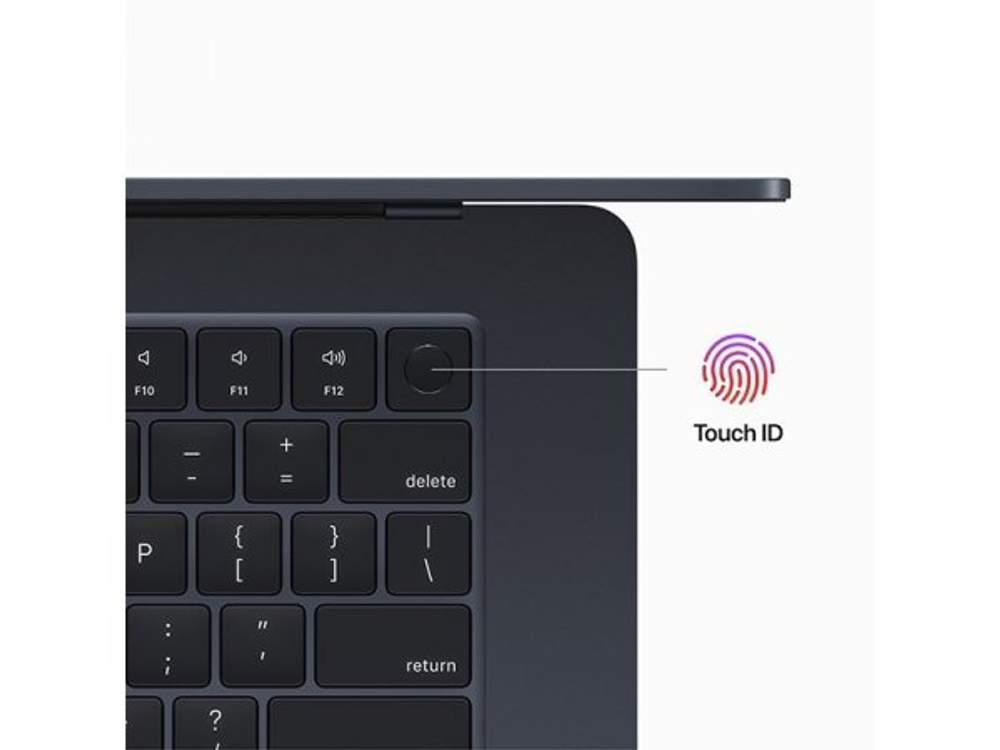 15.3 Ноутбук Apple MacBook Air 15 2023 2880x1864, Apple M2, RAM 8 ГБ, SSD 256 ГБ, Apple graphics 10-core, macOS, MQKW3, midnight