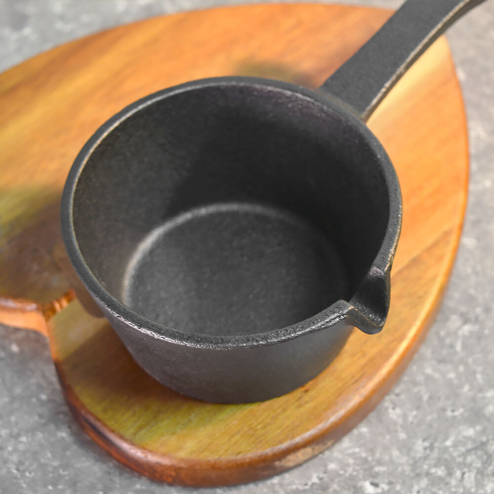 Кокотница 170мл чугунная с длинной ручкой "Culinaria"