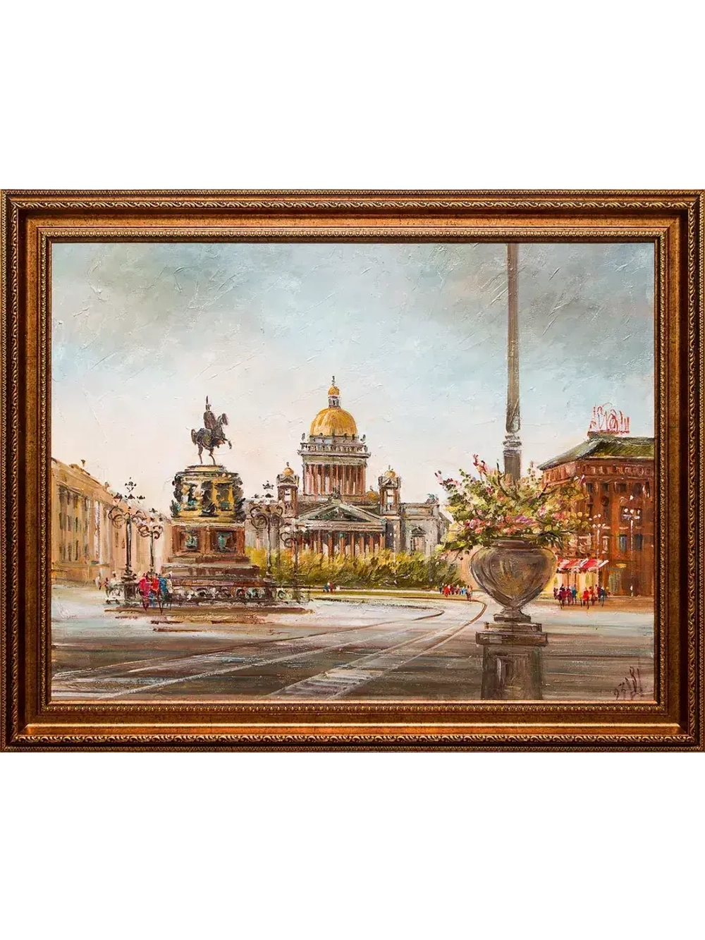 Картина маслом "Исаакиевский собор" Шеренкова