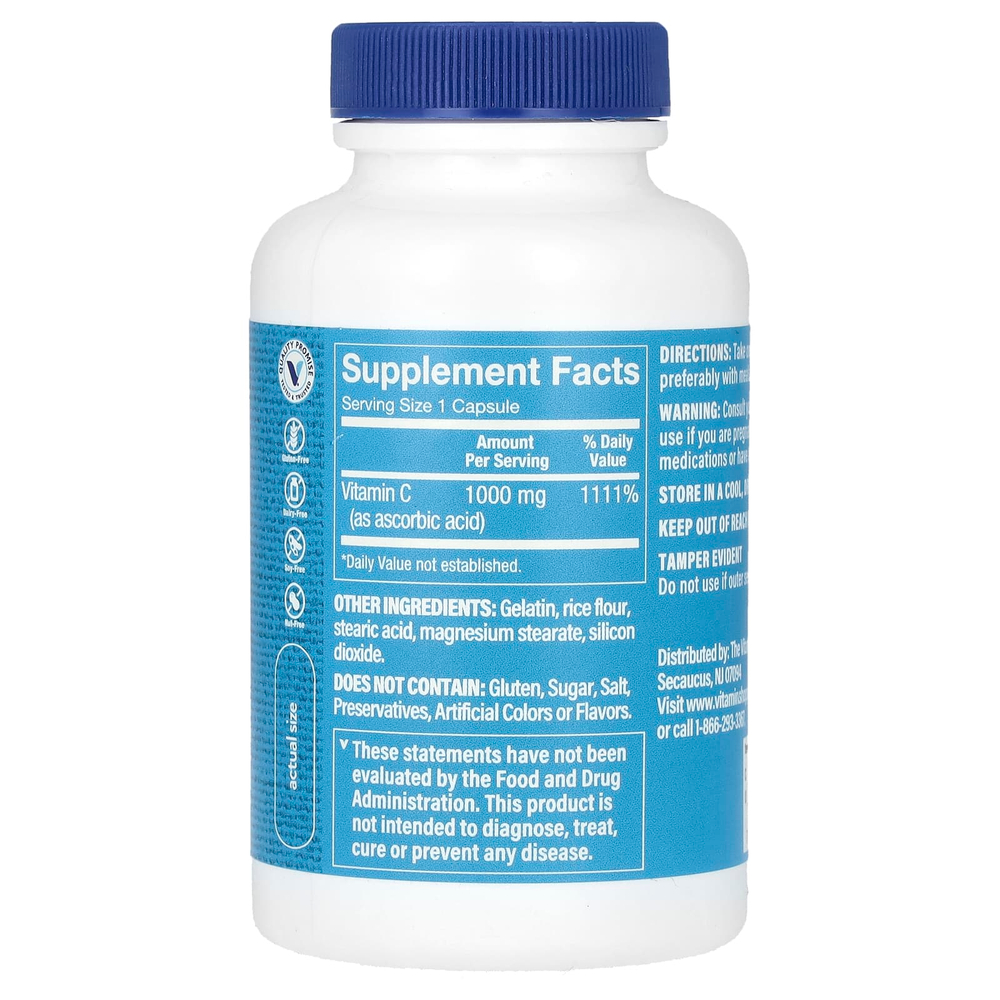 The Vitamin Shoppe, витамин C, 1000 мг, 100 капсул