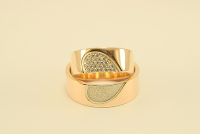 Обручальная пара Половинки