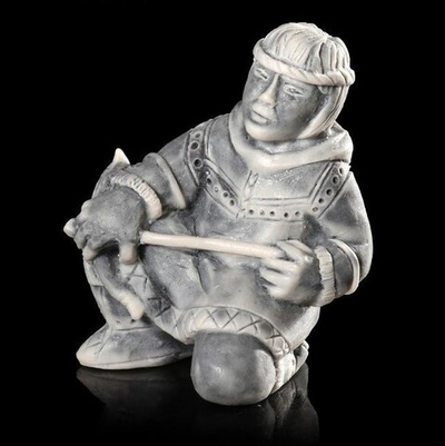 Сувенир "Охотник с луком малый" 5 см. мрамолит