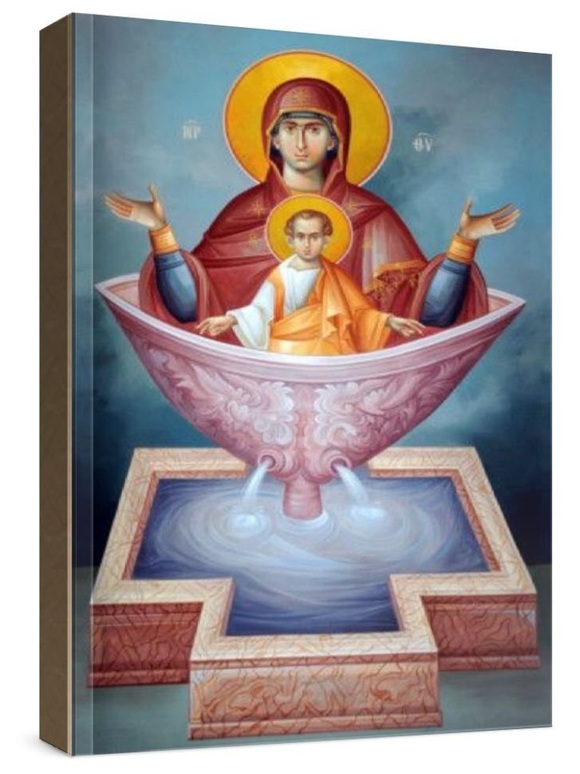 Живоносный источник (рукописная икона)