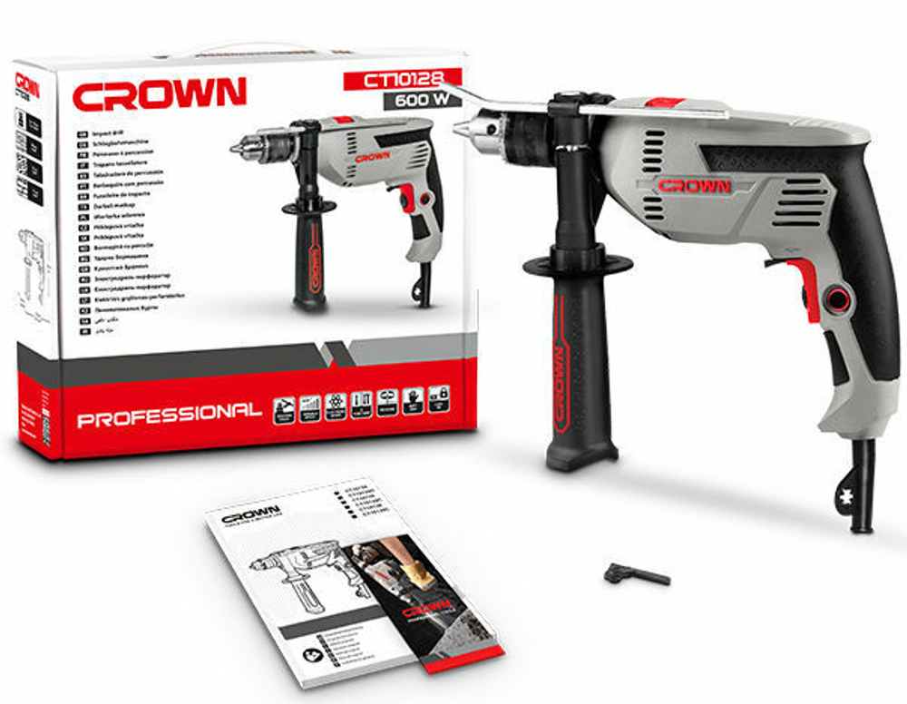 Эл. дрель Crown CT10128