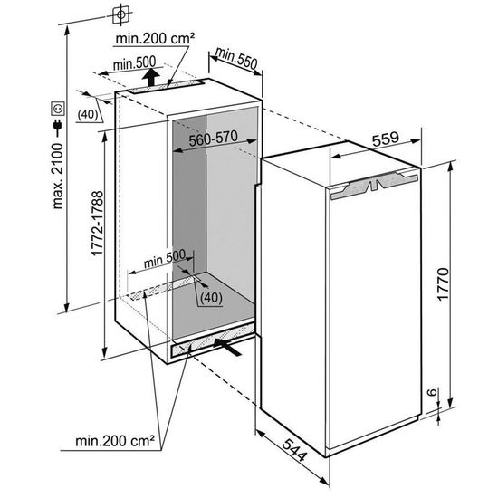 Встраиваемый холодильник Liebherr IKB 1910
