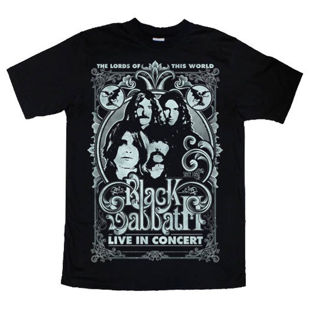 Футболка Black Sabbath Live In Concert группа