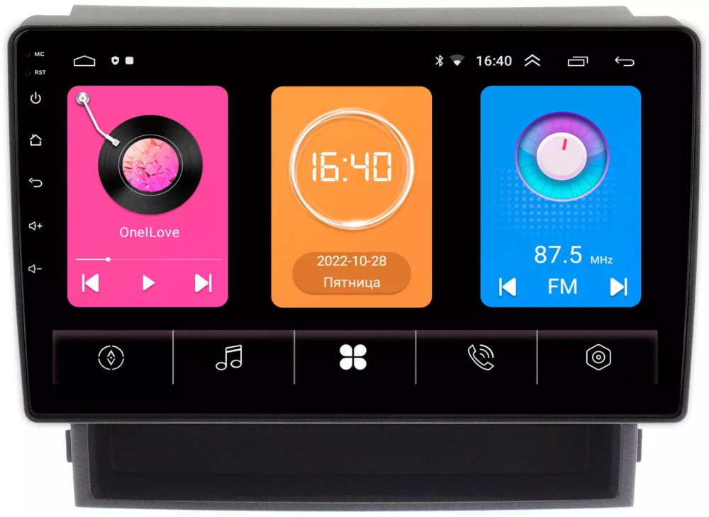 Магнитола для Toyota Alphard 2 H20, Vellfire 1 H20 2008-2015 (полочка под экраном, рамка под 10") - OEM GT10-1168 на Android 10, 2Гб-16Гб