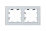 ATLASDESIGN NATURE 2-постовая РАМКА, ОРГАНИЧЕСКОЕ СТЕКЛО БЕЛЫЙ
