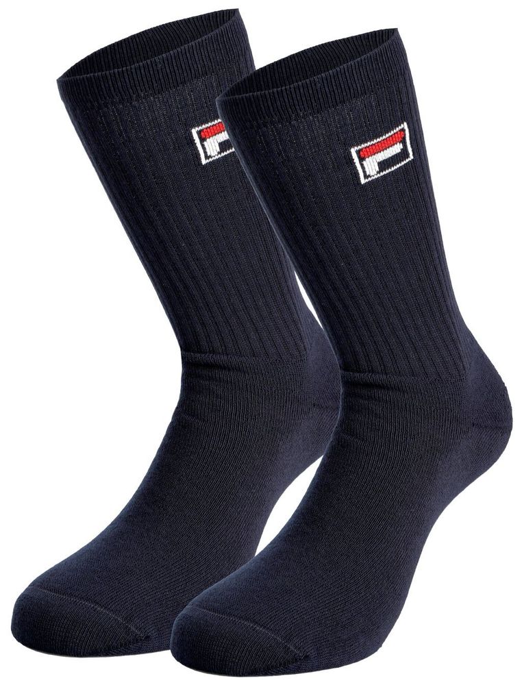 Теннисные носки Fila Long Frottee Socks 2P - navy