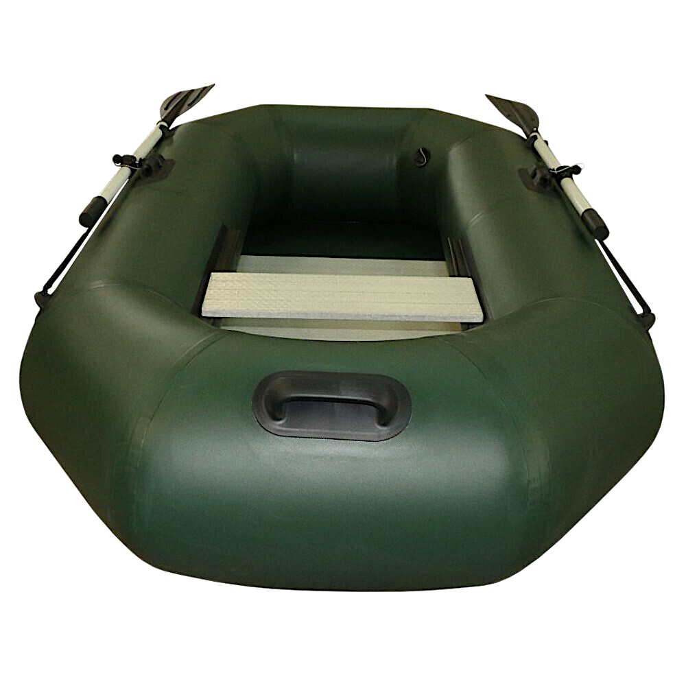 Лодка ПВХ Polar Bird Чирок Гребная PB-230Т Teal со стеклокомпозитной сланью и банкой Зелёная