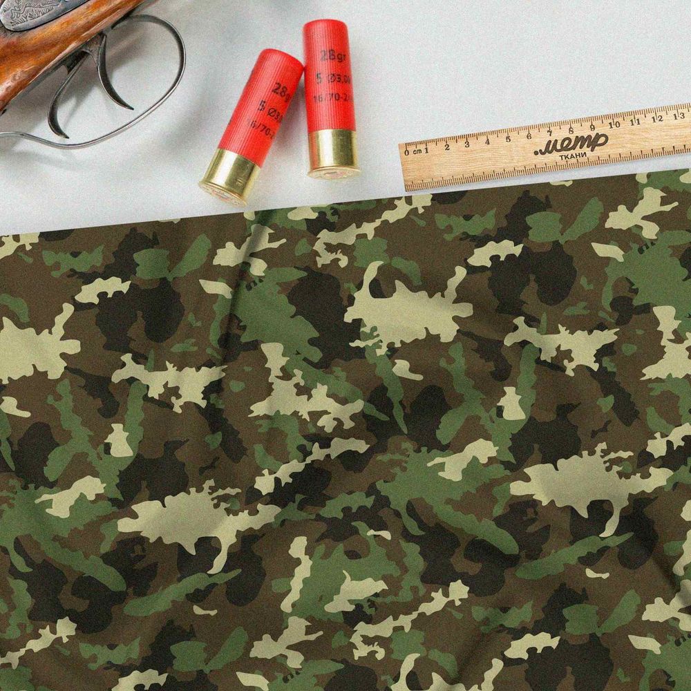 Ткань оксфорд 210 контрастный хаки