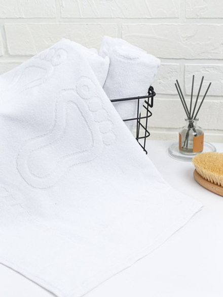 Полотенце махровое, г/к, 50х70, арт. L 50-70 BS, 600 гр/м2, цвет: 024-белый,