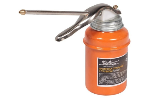 Масленка стальная с трубкой 125 мл (AIRLINE)