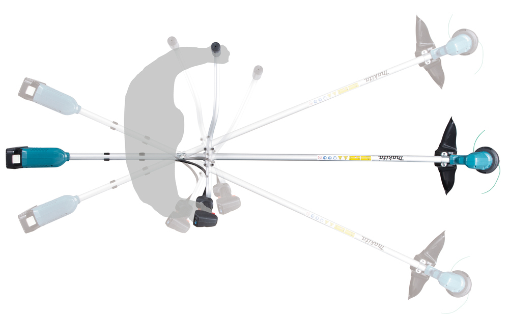 Аккумуляторная травокосилка LXT® DUR190URT3 18В 300 мм велосипедная рукоятка