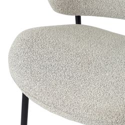 Стул Embrace, букле, светло-серый
