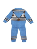 Костюм вязаный для малышей для новорожденных "Мишки"