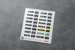 USSR (Soviet) Military number plates 1962-1993 1/43 (3D decal)
