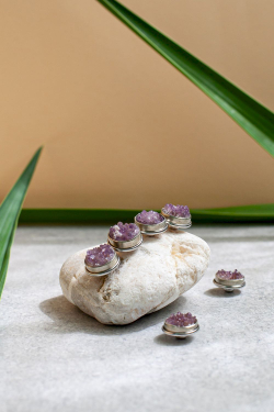 КНОПКА АМЕТИСТ КРИСТАЛЛ