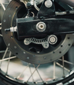 Комплект слайдеров для подката задней оси Royal Enfield, черного цвета, арт. 1990415