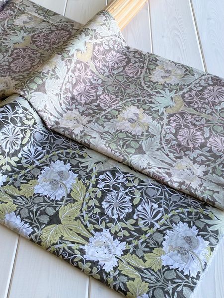 Уильям Моррис Honeysuckle #4, 100% хлопок, Handmade Fabrics 9