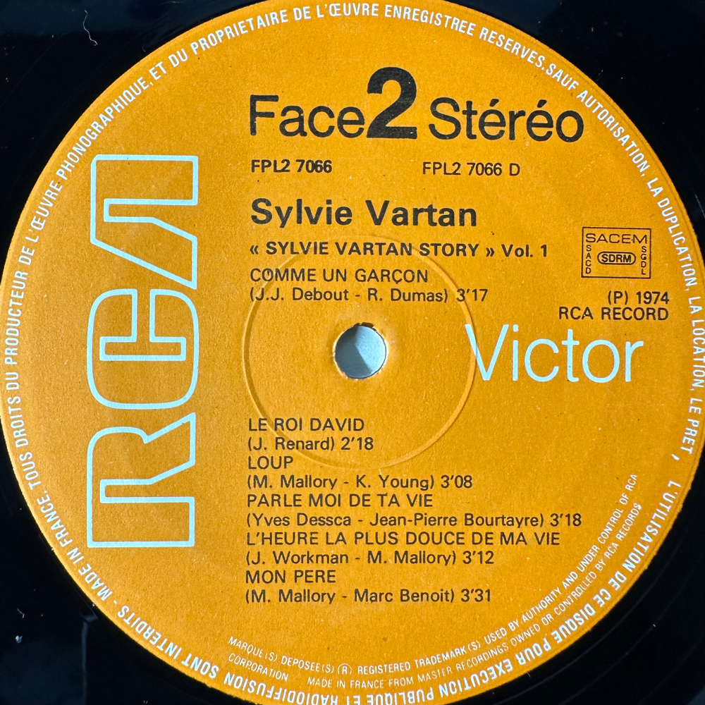 Sylvie Vartan ‎– Sylvie Vartan Story - Vol. 1 2LP (Франция 1974г.)