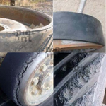 Восстановление покрытия опорных катков, ведущих и ведомых колес полиуретаном.